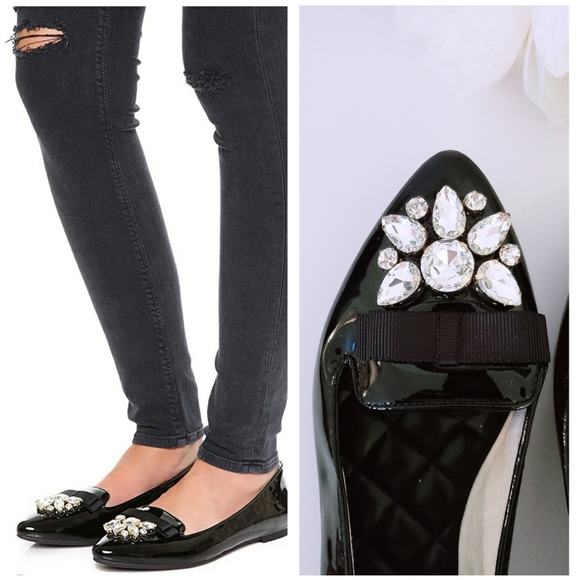 MICHAEL Michael Kors Shoes - Michael Kors Felicity Leather Jeweled Flat 8